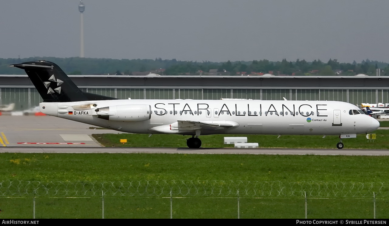 Aircraft Photo of D-AFKA | Fokker 100 (F28-0100) | Contact Air | AirHistory.net #405683