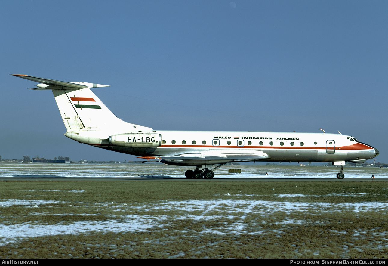 Aircraft Photo of HA-LBG | Tupolev Tu-134K | Malév - Hungarian Airlines | AirHistory.net #405757