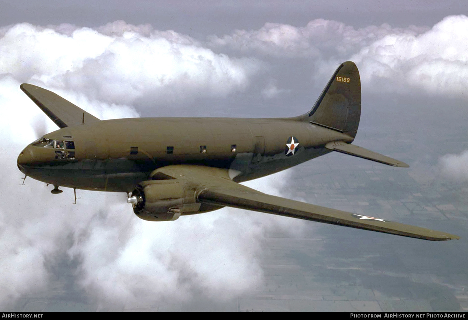 Aircraft Photo of 41-5159 / 15159 | Curtiss C-46A Commando | USA - Air Force | AirHistory.net #405811