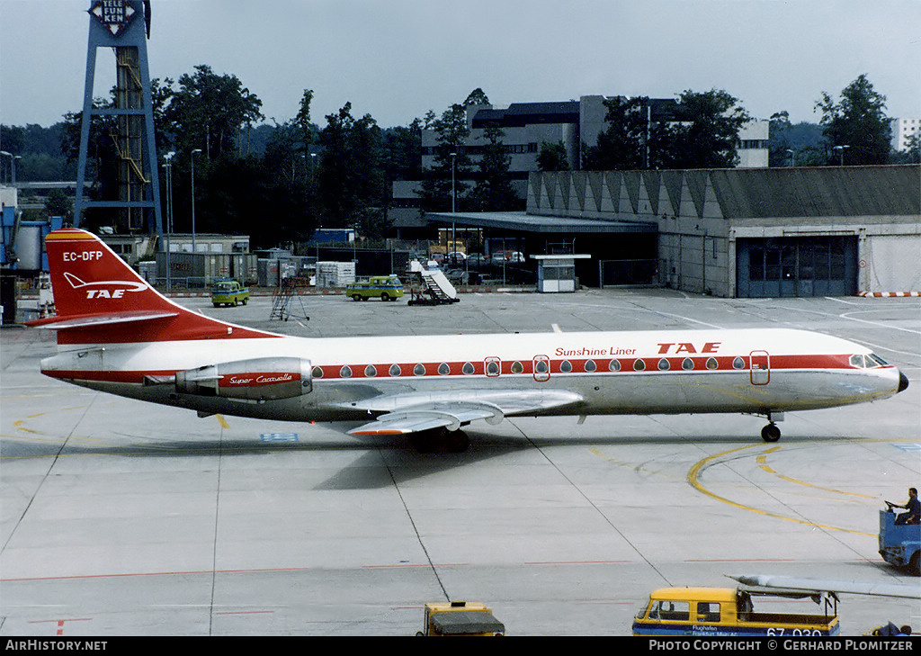 Aircraft Photo of EC-DFP | Sud SE-210 Caravelle 10B3 Super B | TAE - Trabajos Aéreos y Enlaces | AirHistory.net #405836