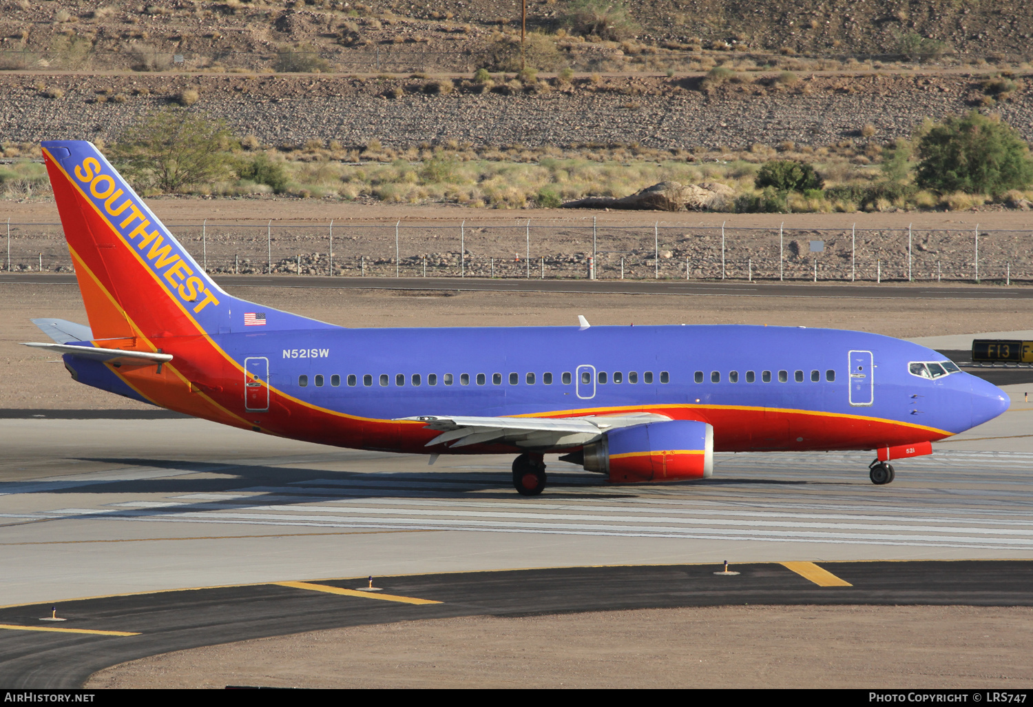 Aircraft Photo of N521SW | Boeing 737-5H4 | Southwest Airlines | AirHistory.net #405858