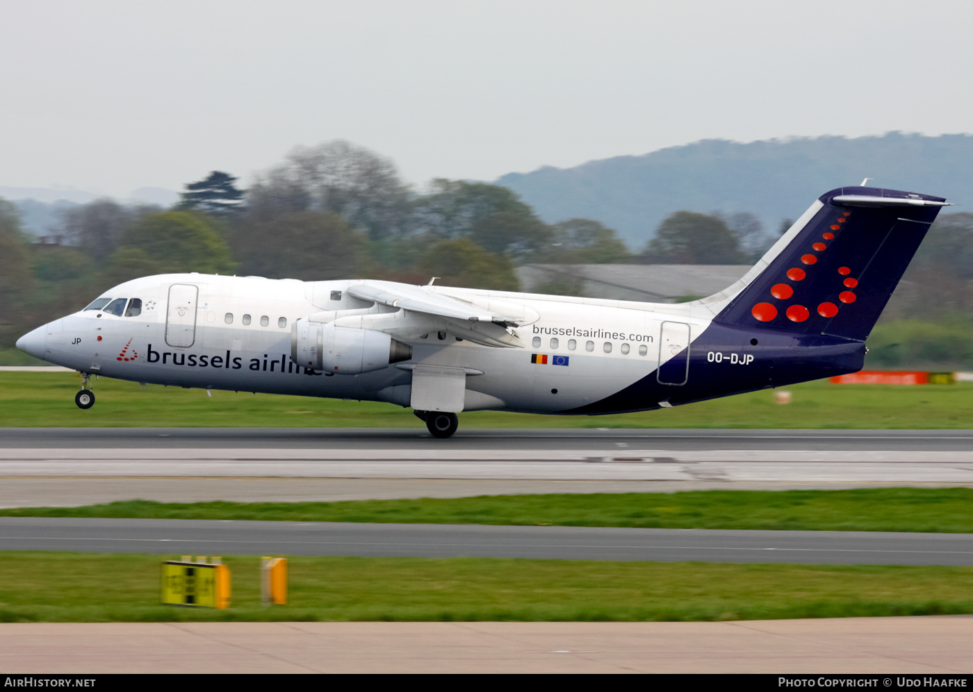 Aircraft Photo of OO-DJP | British Aerospace Avro 146-RJ85 | Brussels Airlines | AirHistory.net #405863