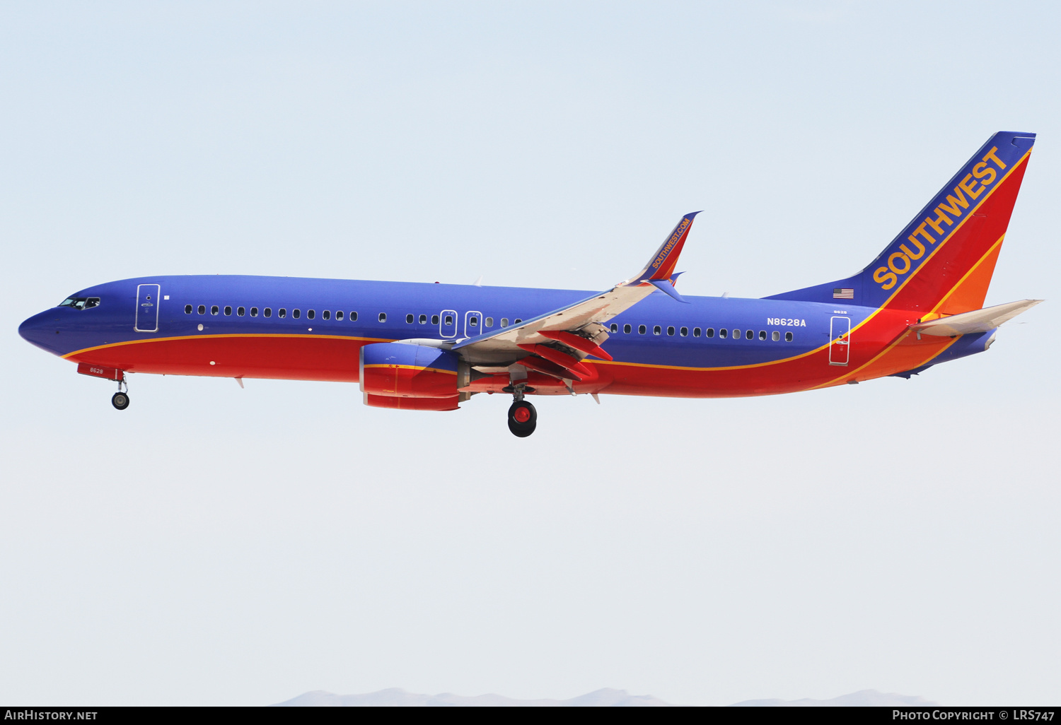 Aircraft Photo of N8628A | Boeing 737-8H4 | Southwest Airlines | AirHistory.net #405864