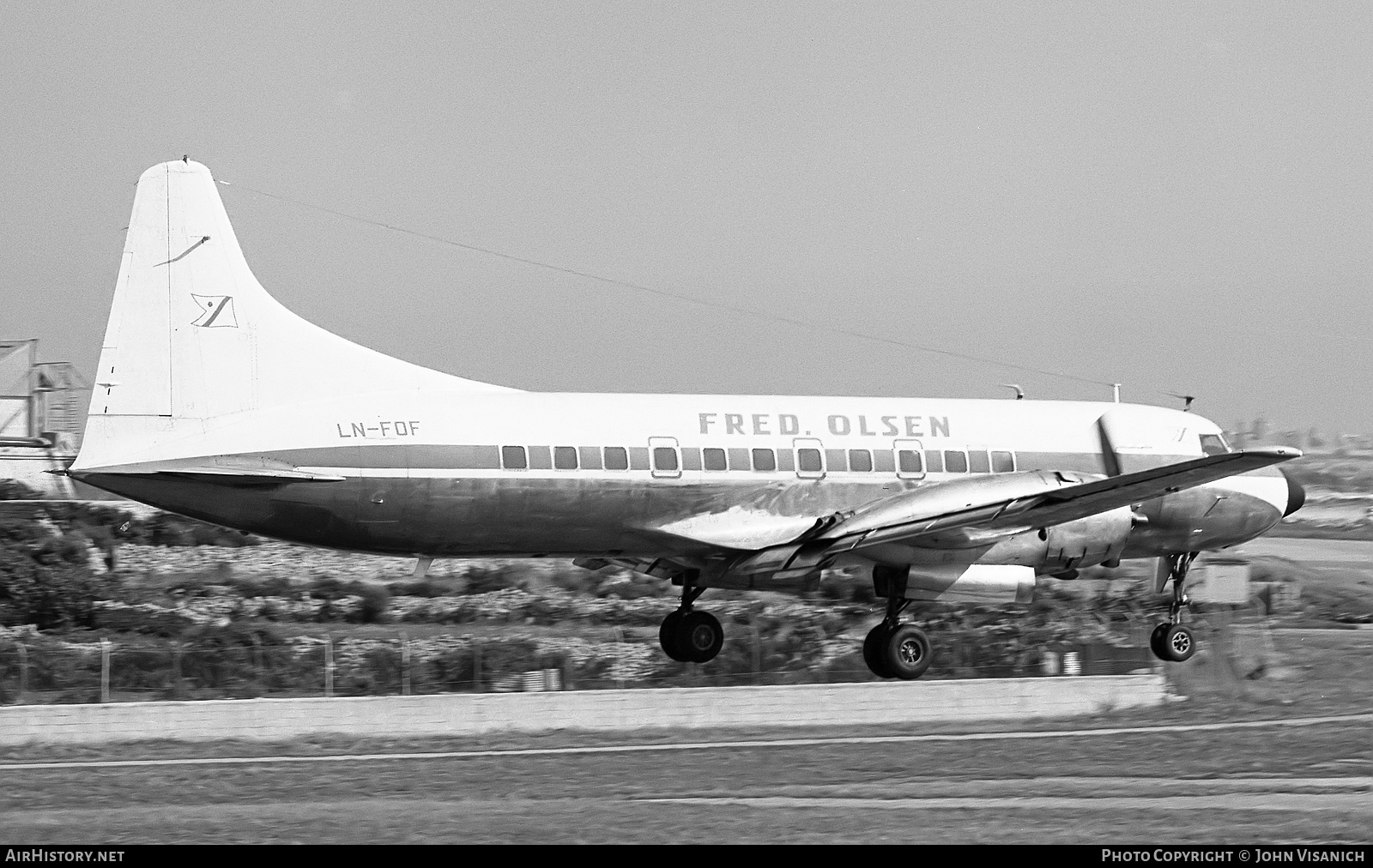 Aircraft Photo of LN-FOF | Convair 340-32 | Fred Olsen Airtransport | AirHistory.net #405933