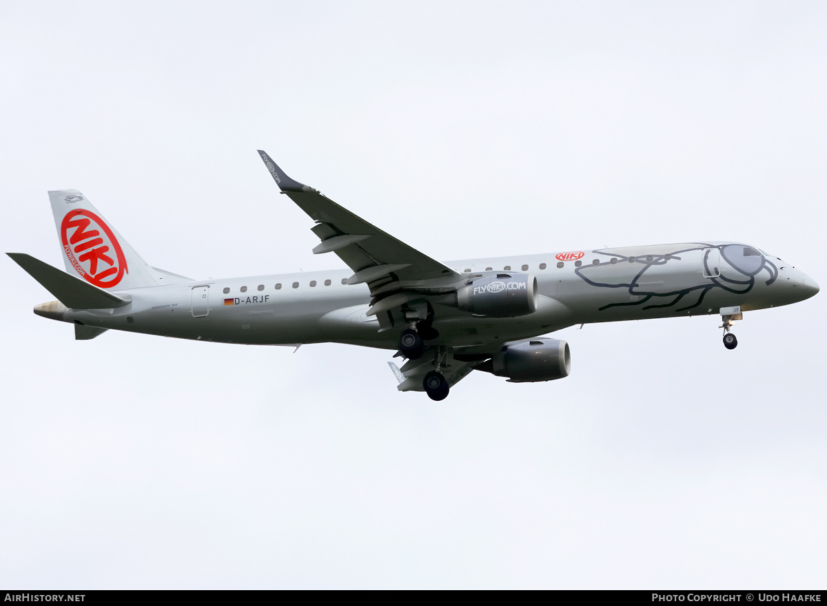 Aircraft Photo of D-ARJF | Embraer 190LR (ERJ-190-100LR) | Niki | AirHistory.net #405960