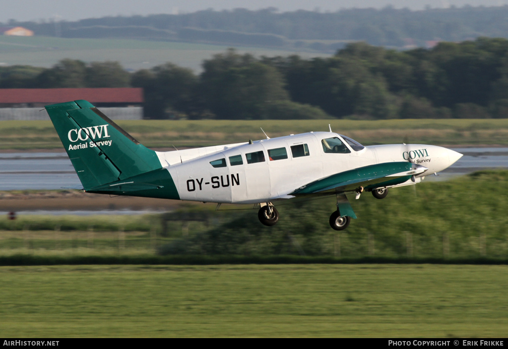 Aircraft Photo of OY-SUN | Cessna 402C Businessliner | COWI Aerial Survey | AirHistory.net #406039