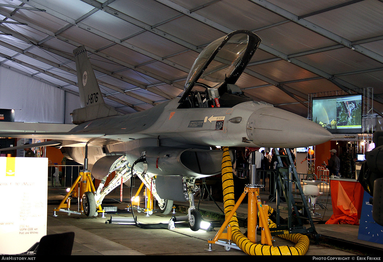 Aircraft Photo of J-876 | General Dynamics F-16AM Fighting Falcon | Netherlands - Air Force | AirHistory.net #406049