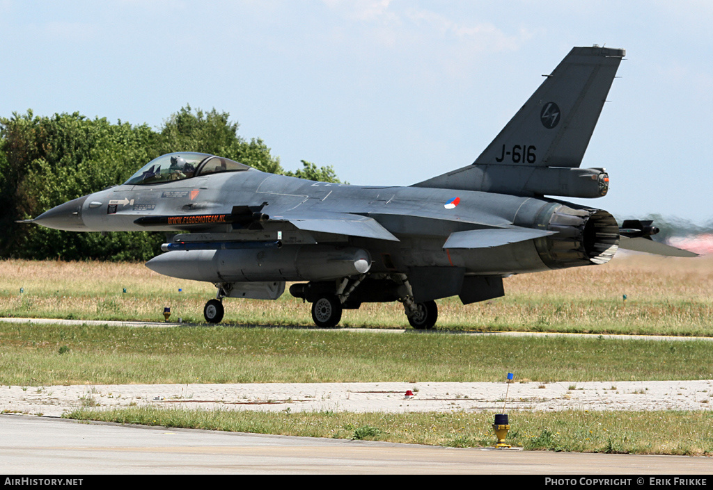 Aircraft Photo of J-616 | General Dynamics F-16AM Fighting Falcon | Netherlands - Air Force | AirHistory.net #406058