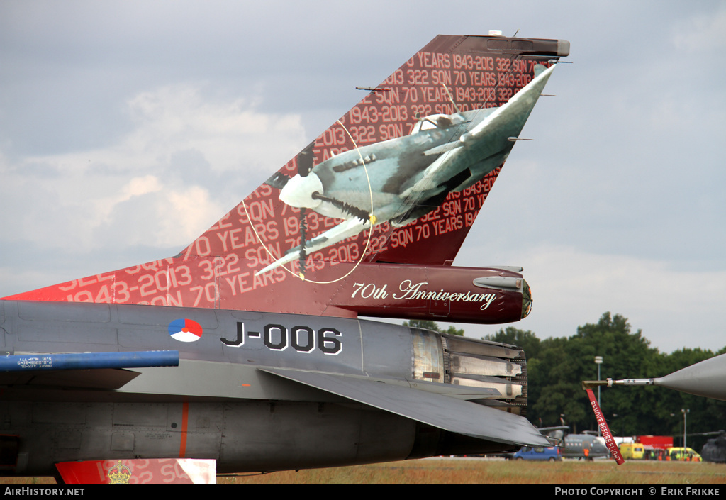 Aircraft Photo of J-006 | Lockheed F-16AM Fighting Falcon | Netherlands - Air Force | AirHistory.net #406061