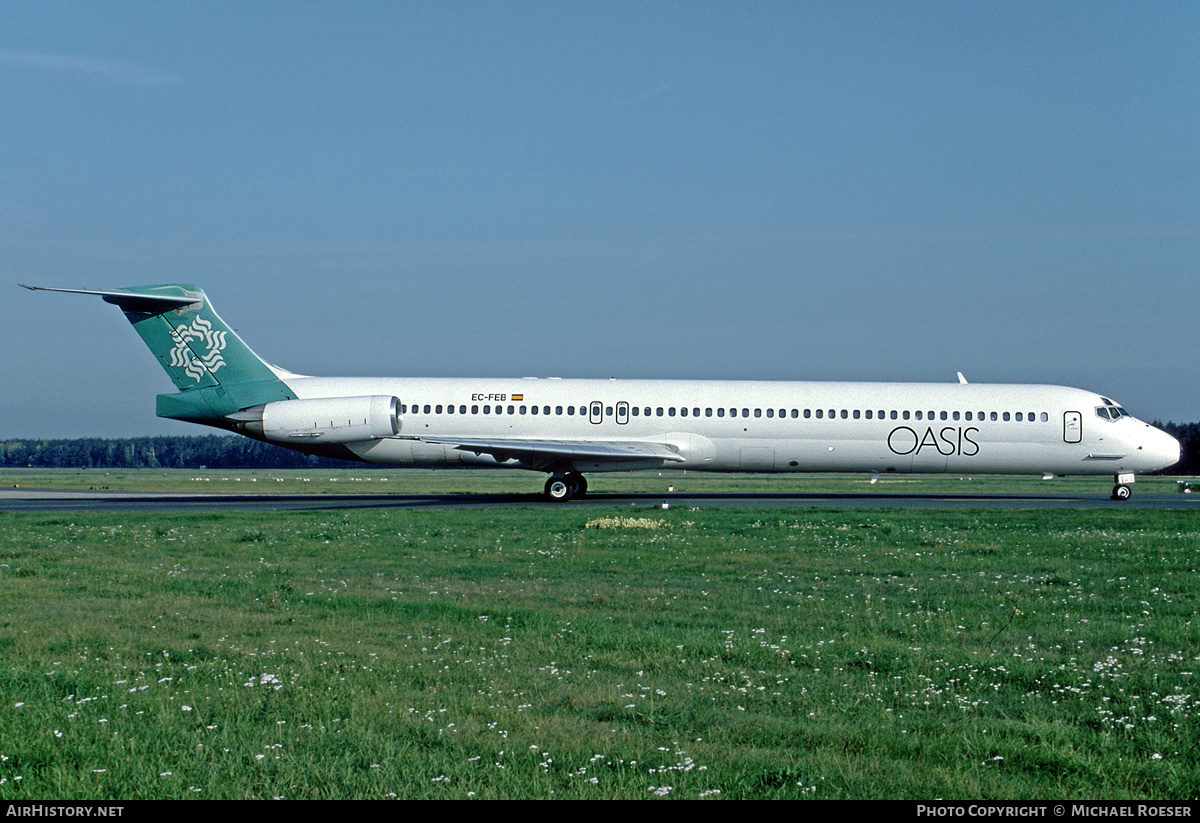 Aircraft Photo of EC-FEB | McDonnell Douglas MD-83 (DC-9-83) | Oasis International Airlines | AirHistory.net #406128