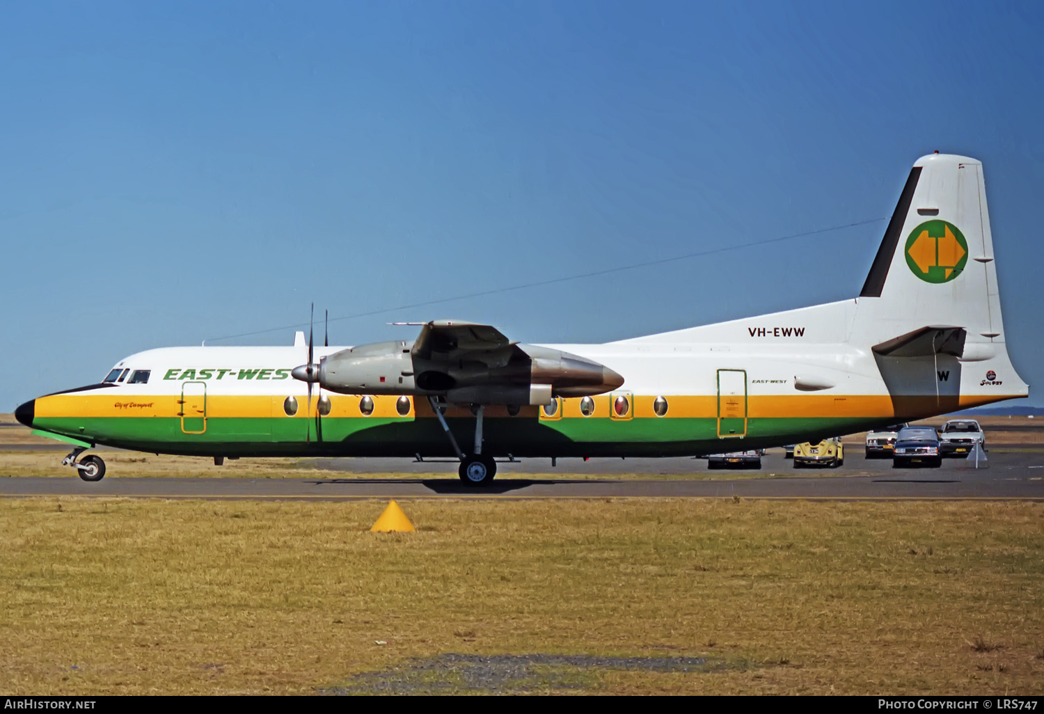 Aircraft Photo of VH-EWW | Fokker F27-500 Friendship | East-West Airlines | AirHistory.net #406131