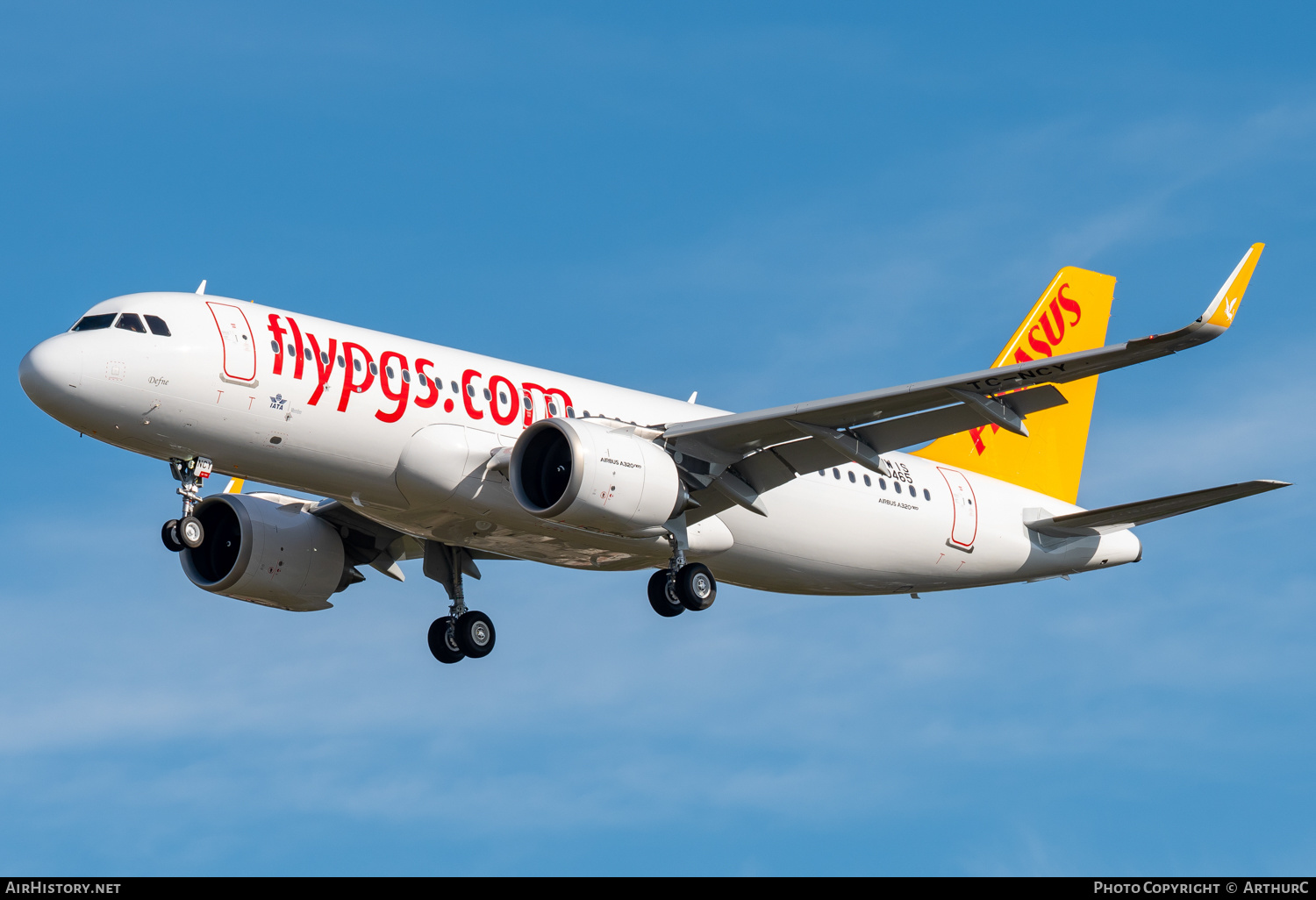 Aircraft Photo of F-WWIS / TC-NCY | Airbus A320-251N | Pegasus Airlines | AirHistory.net #406162
