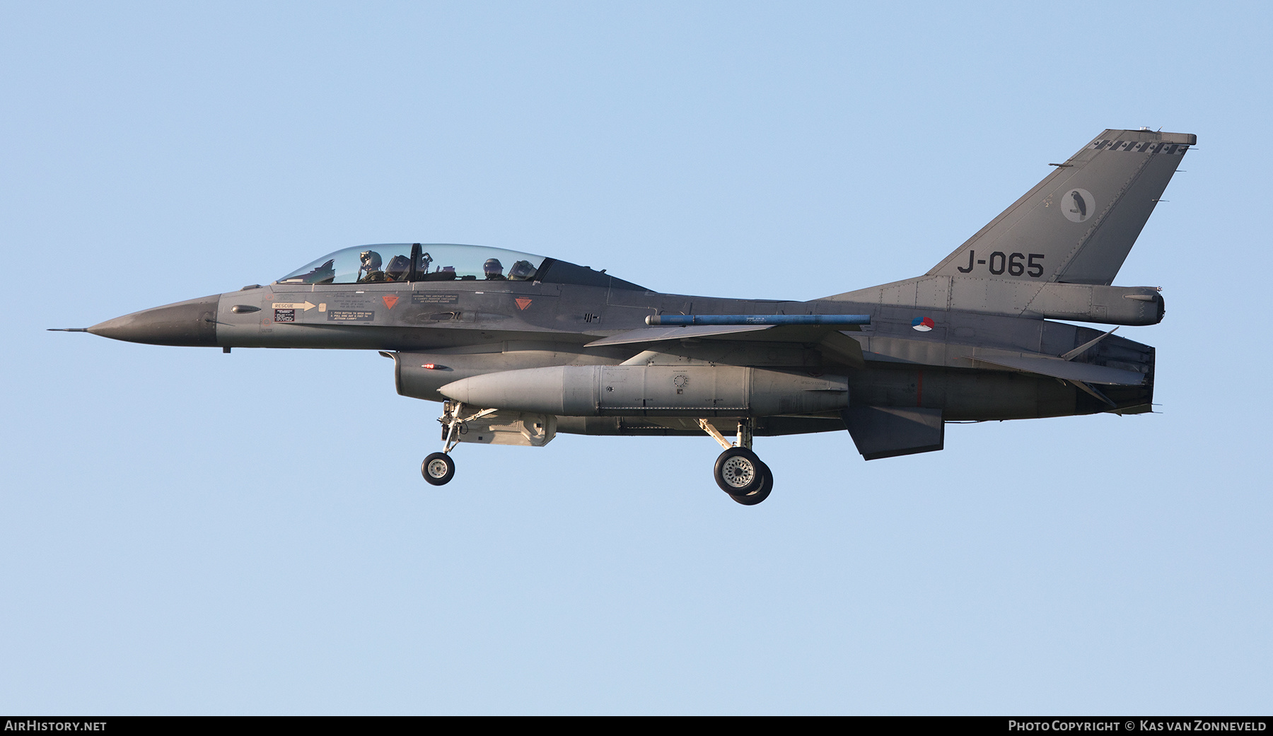 Aircraft Photo of J-065 | General Dynamics F-16BM Fighting Falcon | Netherlands - Air Force | AirHistory.net #406179