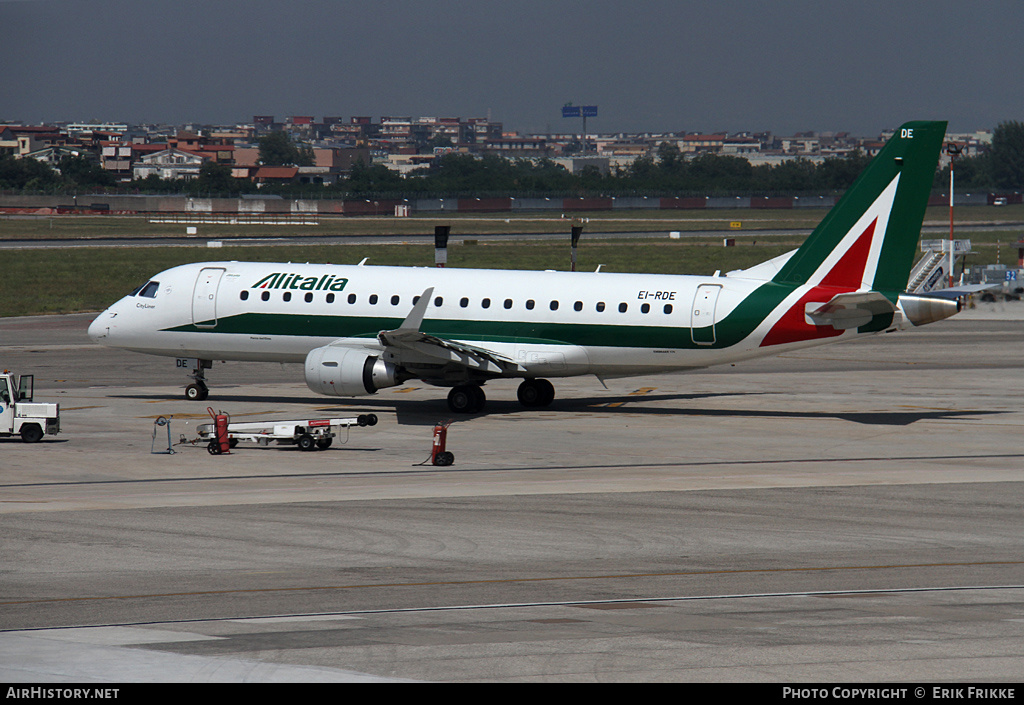 Aircraft Photo of EI-RDE | Embraer 175STD (ERJ-170-200STD) | Alitalia CityLiner | AirHistory.net #406200