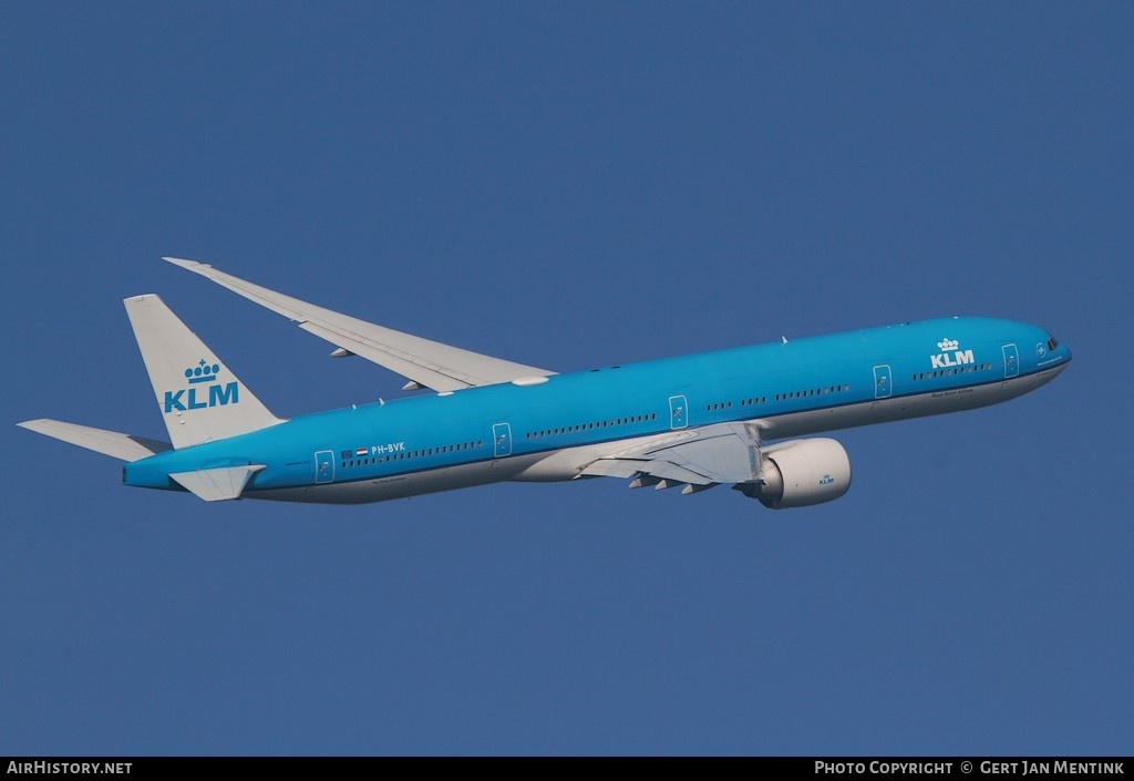 Aircraft Photo of PH-BVK | Boeing 777-306/ER | KLM - Royal Dutch Airlines | AirHistory.net #406205