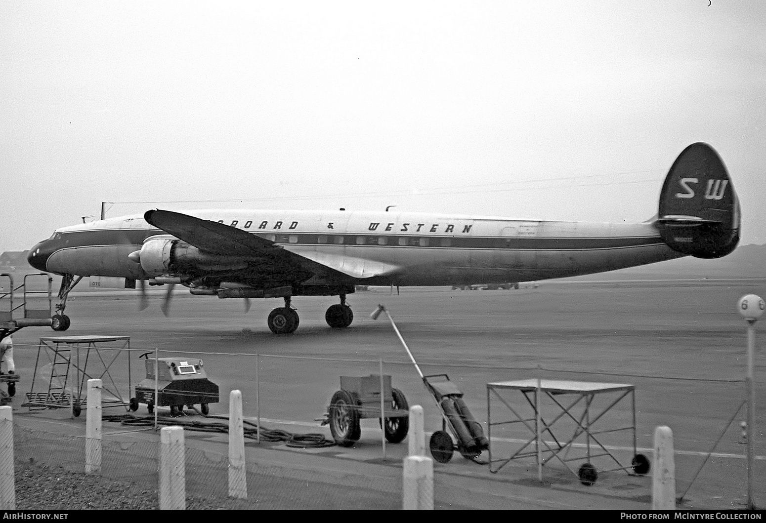 Aircraft Photo of N1007C | Lockheed L-1049H Super Constellation | Seaboard & Western Airlines | AirHistory.net #406246