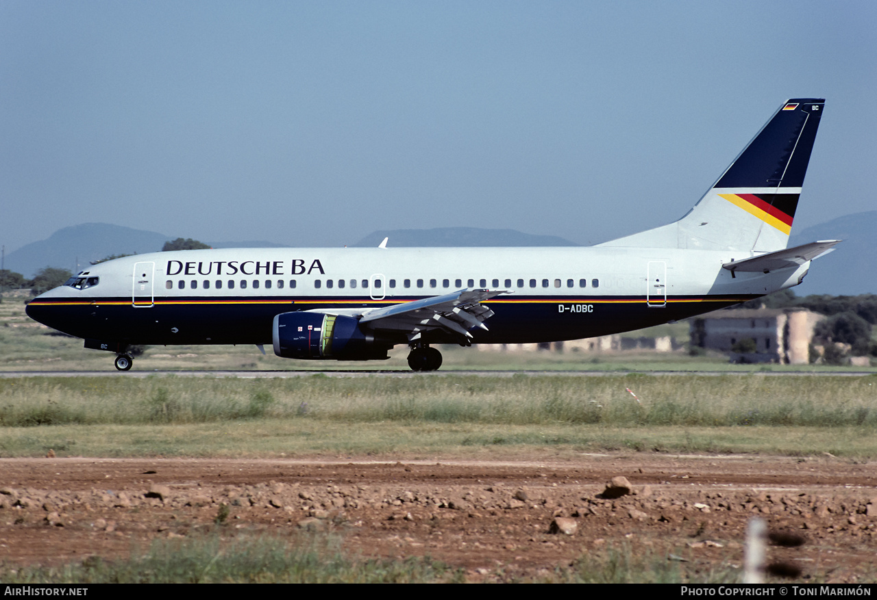 Aircraft Photo of D-ADBC | Boeing 737-3L9 | Deutsche BA | AirHistory.net #406254