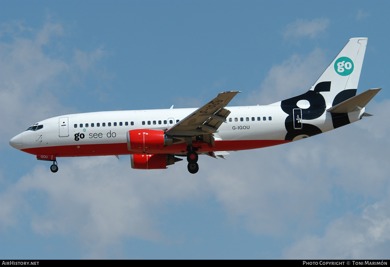 Aircraft Photo of G-IGOU | Boeing 737-3L9 | Go Fly | AirHistory.net #406311