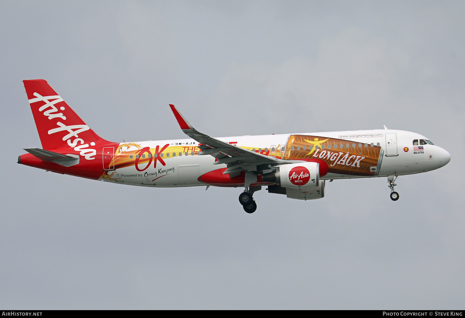 Aircraft Photo of 9M-AJA | Airbus A320-216 | AirAsia | AirHistory.net #406329