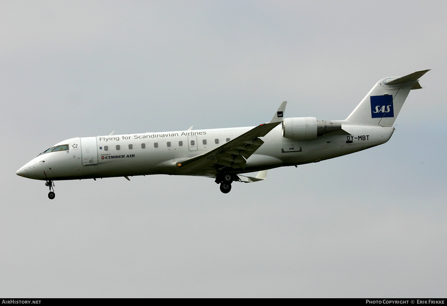 Aircraft Photo of OY-MBT | Bombardier CRJ-200LR (CL-600-2B19) | Scandinavian Airlines - SAS | AirHistory.net #406365