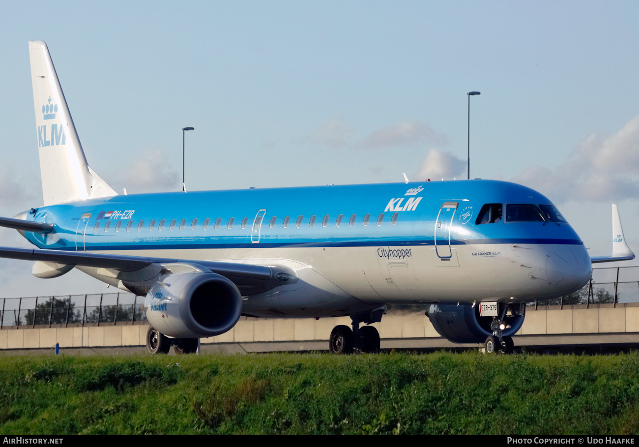 Aircraft Photo of PH-EZR | Embraer 190STD (ERJ-190-100STD) | KLM Cityhopper | AirHistory.net #406405