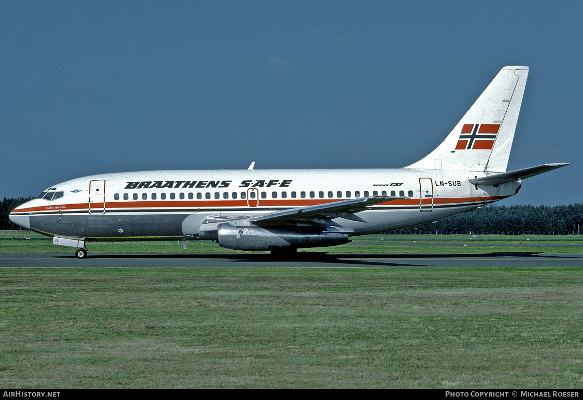 Aircraft Photo of LN-SUB | Boeing 737-205/Adv | Braathens SAFE | AirHistory.net #406445