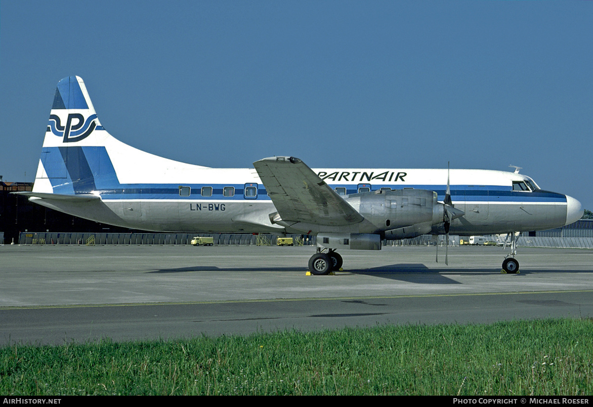 Aircraft Photo of LN-BWG | Convair 580 | Partnair | AirHistory.net #406447