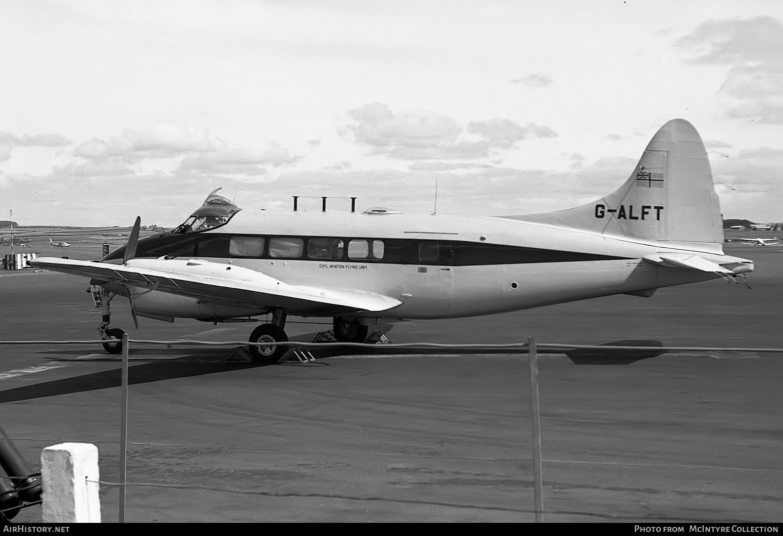 Aircraft Photo of G-ALFT | De Havilland D.H. 104 Dove 6 | Civil Aviation Flying Unit | AirHistory.net #406544