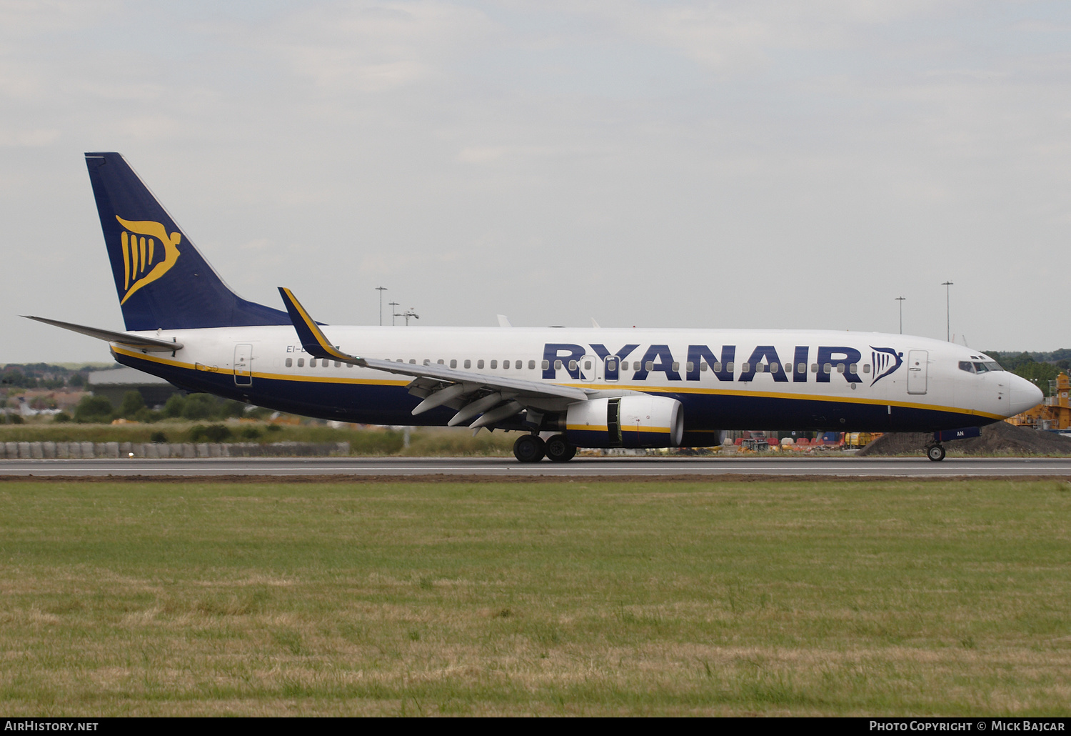Aircraft Photo of EI-DAN | Boeing 737-8AS | Ryanair | AirHistory.net #406596