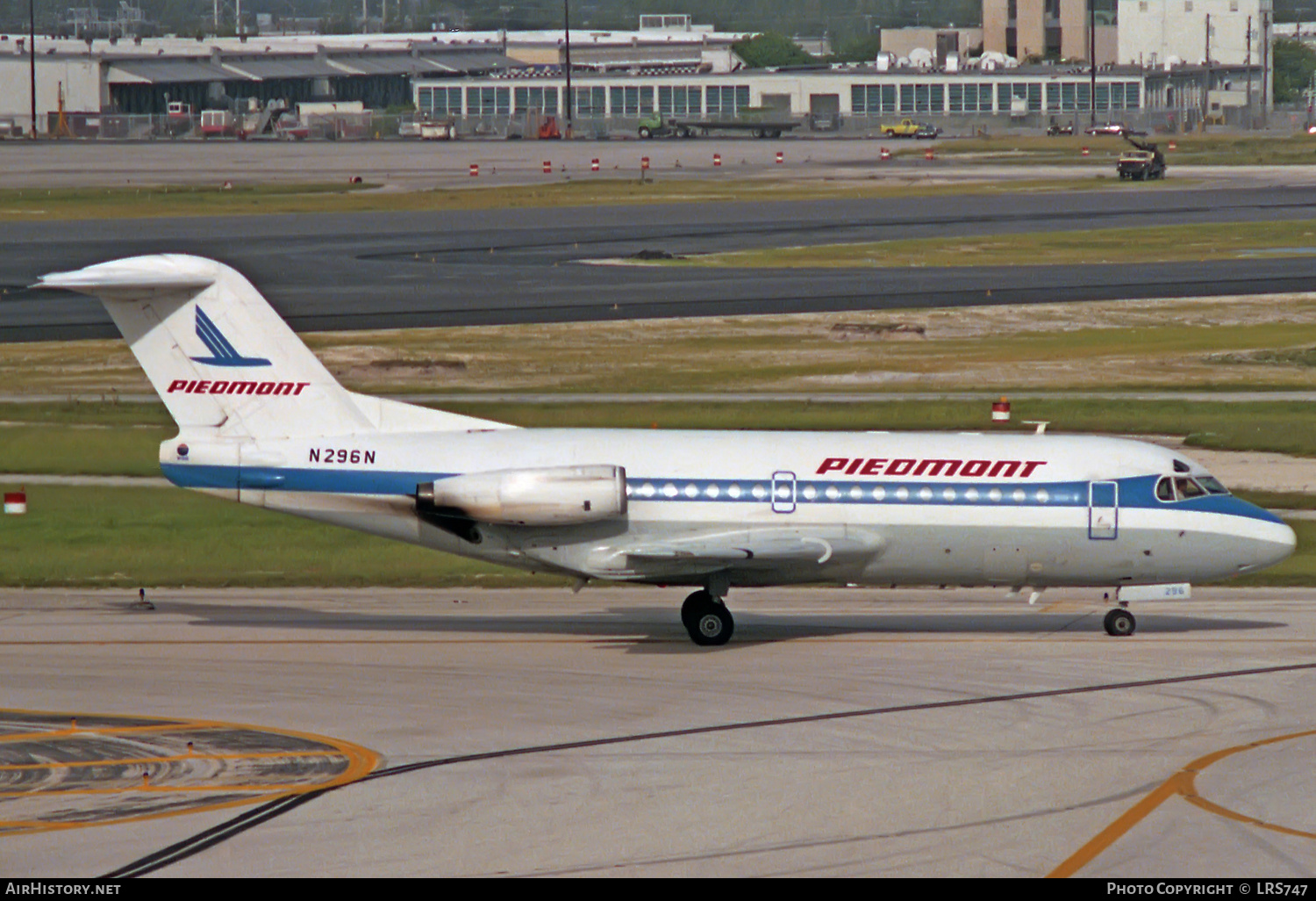 Aircraft Photo of N296N | Fokker F28-1000 Fellowship | Piedmont Airlines | AirHistory.net #406654