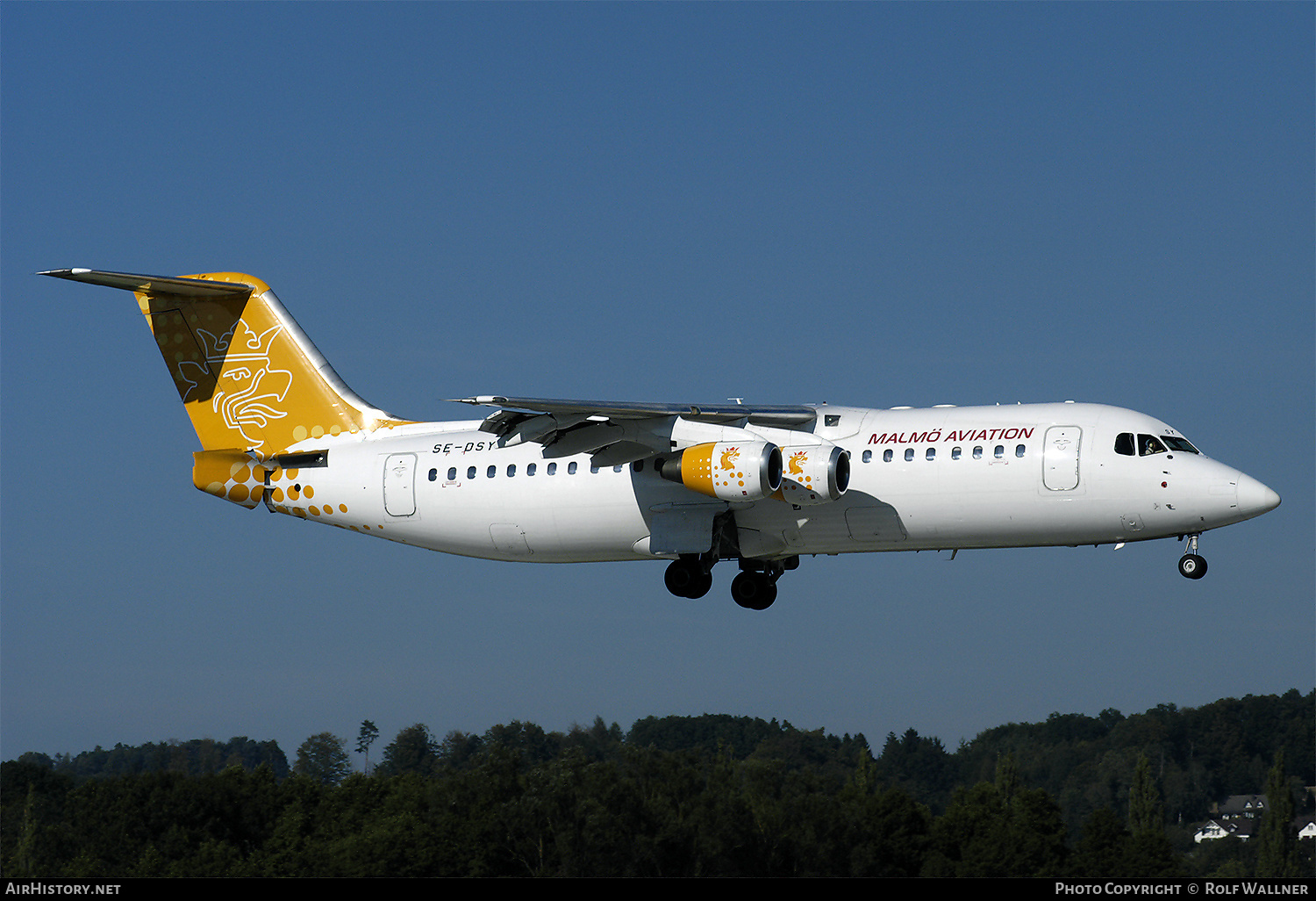 Aircraft Photo of SE-DSY | British Aerospace Avro 146-RJ100 | Malmö Aviation | AirHistory.net #406655