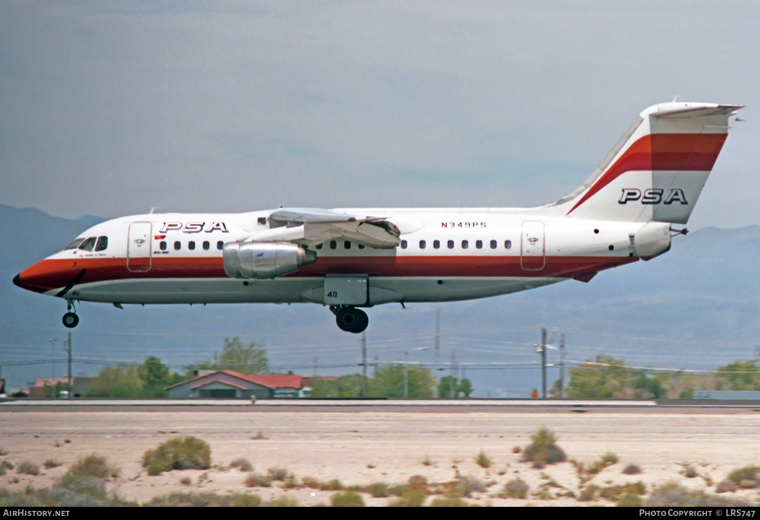 Aircraft Photo of N349PS | British Aerospace BAe-146-200 | PSA - Pacific Southwest Airlines | AirHistory.net #406671