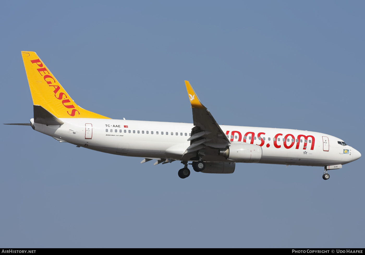 Aircraft Photo of TC-AAE | Boeing 737-82R | Pegasus Airlines | AirHistory.net #406681