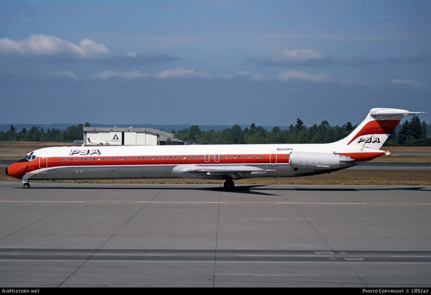 Aircraft Photo of N929PS | McDonnell Douglas MD-81 (DC-9-81) | PSA - Pacific Southwest Airlines | AirHistory.net #406687