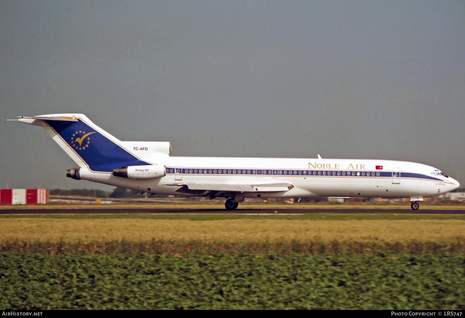Aircraft Photo of TC-AFD | Boeing 727-230/Adv | Noble Air | AirHistory.net #406704