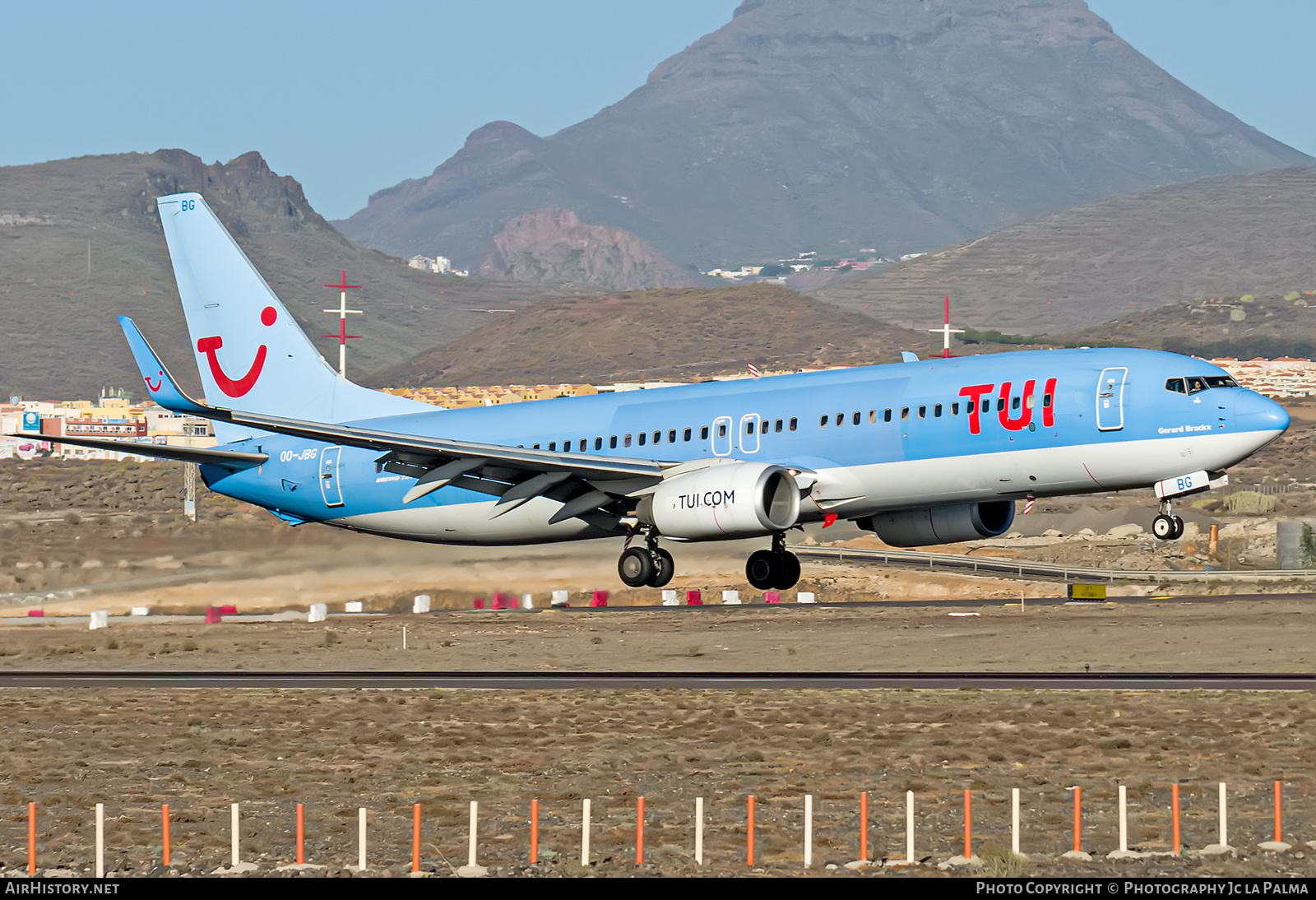 Aircraft Photo of OO-JBG | Boeing 737-8K5 | TUI | AirHistory.net #406725