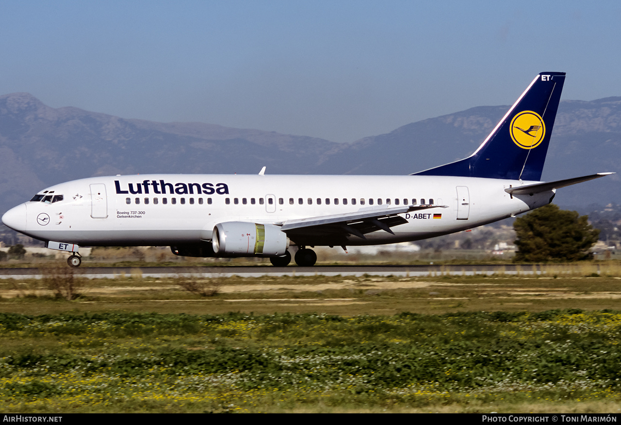 Aircraft Photo of D-ABET | Boeing 737-330 | Lufthansa | AirHistory.net #406741