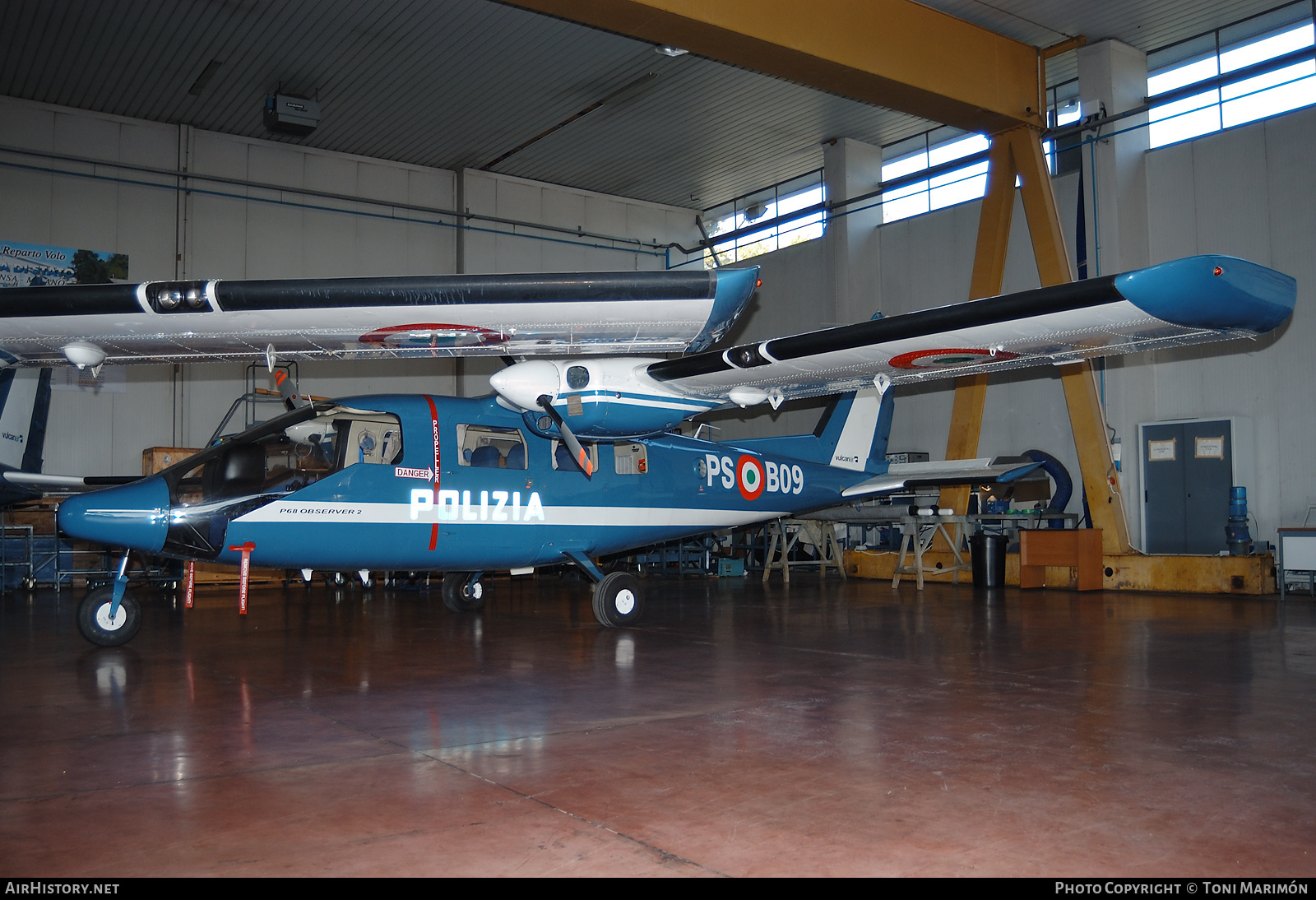 Aircraft Photo of PS-B09 | Vulcanair P-68 Observer 2 | Italy - Polizia | AirHistory.net #406802
