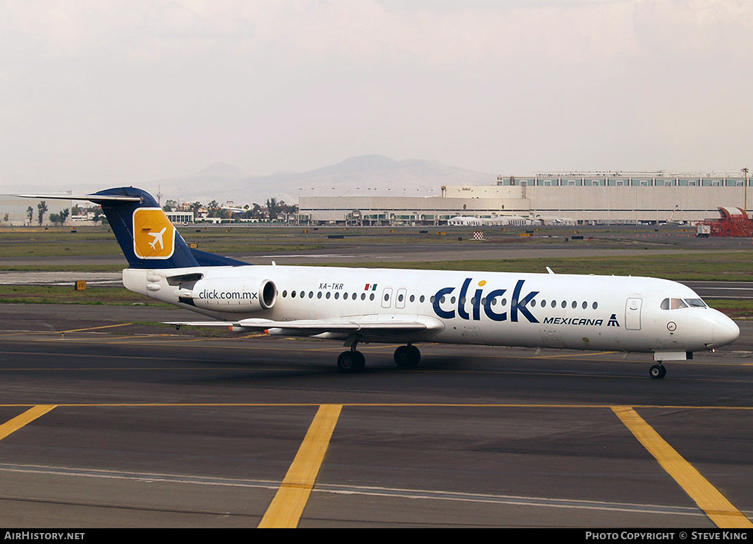 Aircraft Photo of XA-TKR | Fokker 100 (F28-0100) | Click Mexicana | AirHistory.net #406807