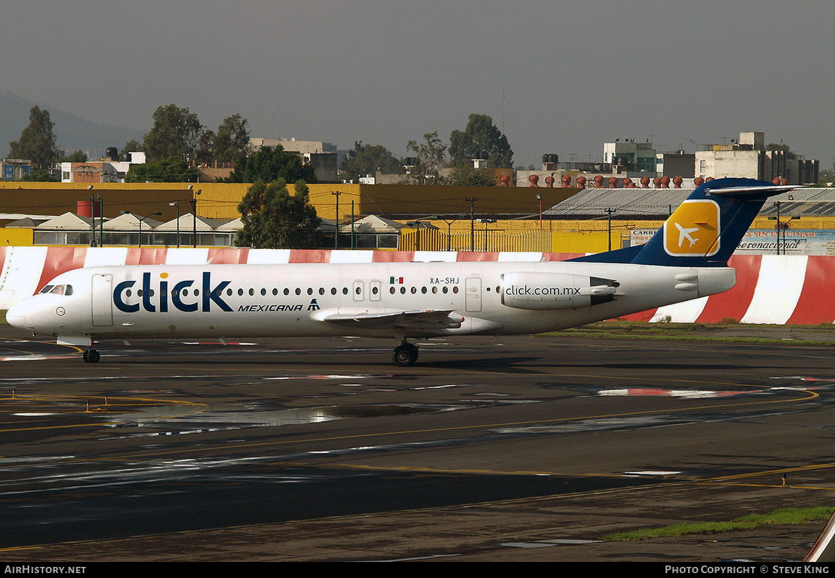 Aircraft Photo of XA-SHJ | Fokker 100 (F28-0100) | Click Mexicana | AirHistory.net #406808
