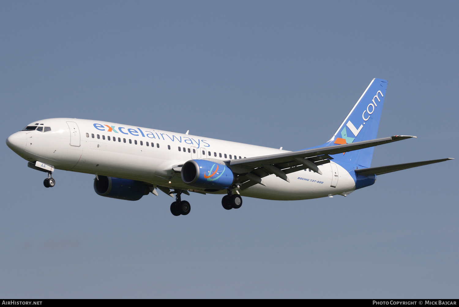 Aircraft Photo of G-XLAA | Boeing 737-8Q8 | Excel Airways | AirHistory.net #406826