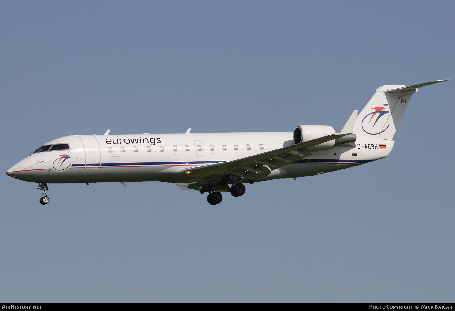 Aircraft Photo of D-ACRH | Bombardier CRJ-200LR (CL-600-2B19) | Eurowings | AirHistory.net #406840