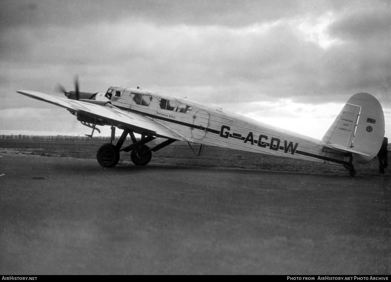 Aircraft Photo of G-ACDW | Spartan Cruiser II | Spartan Air Lines | AirHistory.net #406901