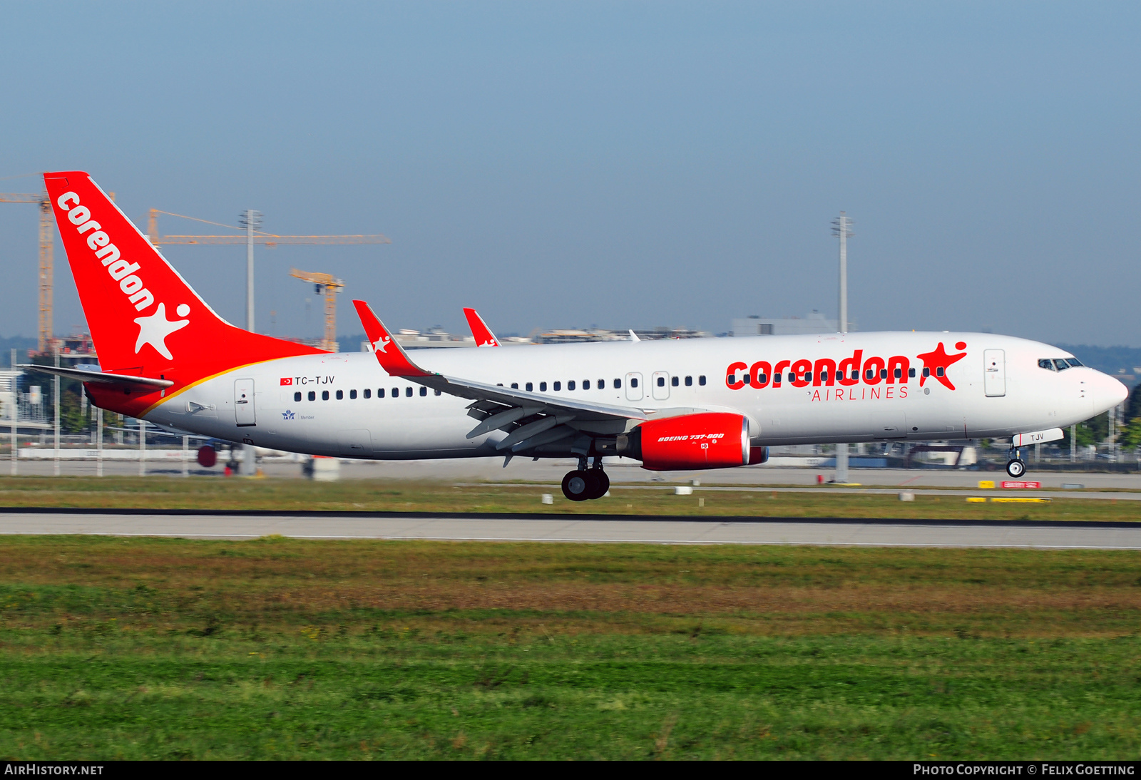 Aircraft Photo of TC-TJV | Boeing 737-86J | Corendon Airlines | AirHistory.net #406993