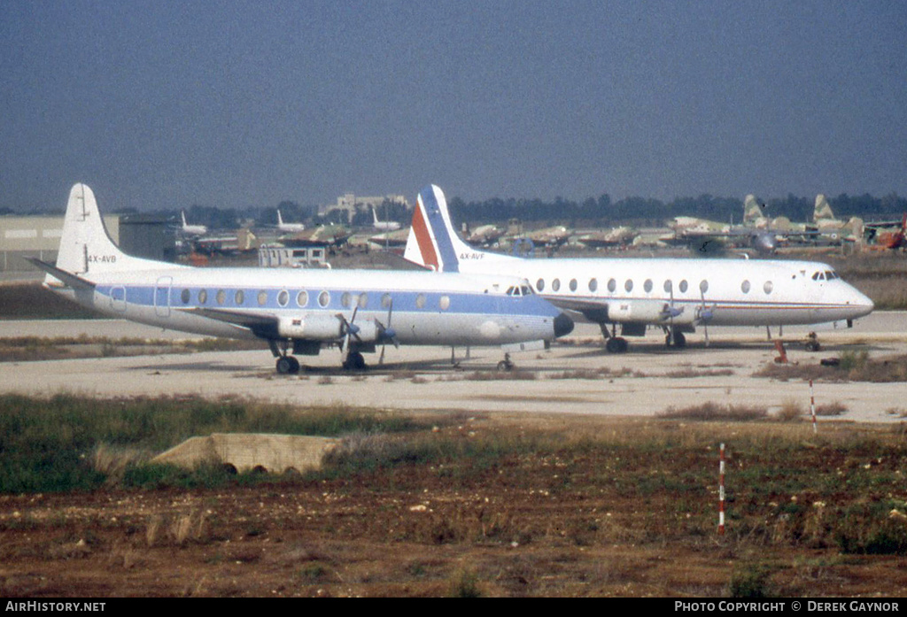 Aircraft Photo of 4X-AVB | Vickers 835 Viscount | Arkia Inland Airlines | AirHistory.net #407081