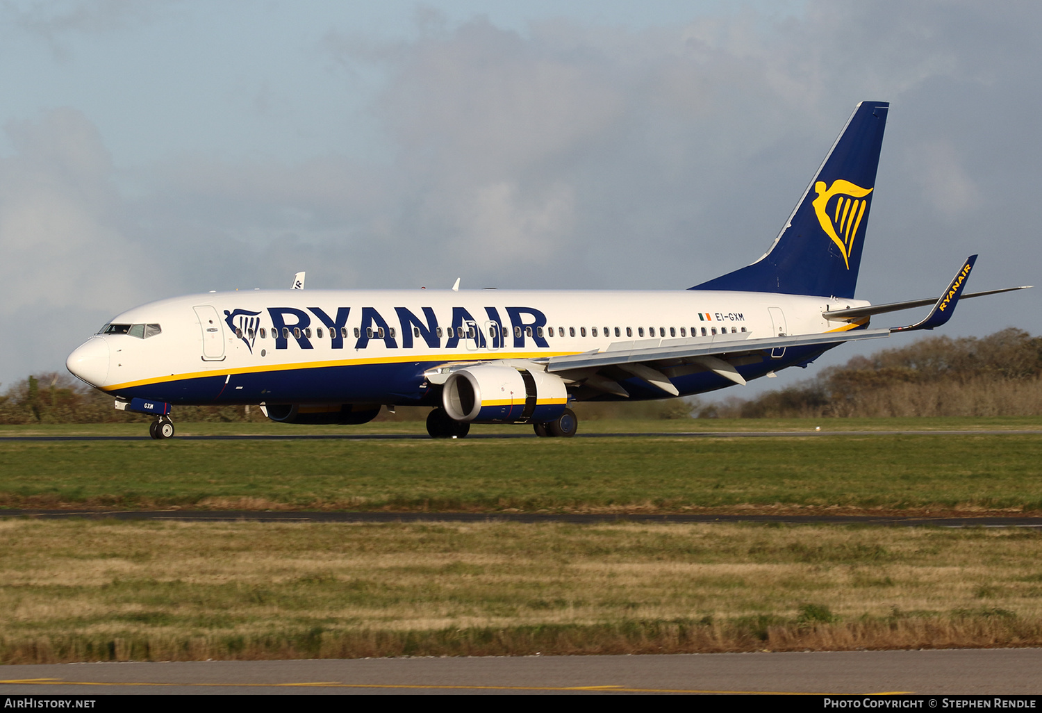 Aircraft Photo of EI-GXM | Boeing 737-800 | Ryanair | AirHistory.net #407093
