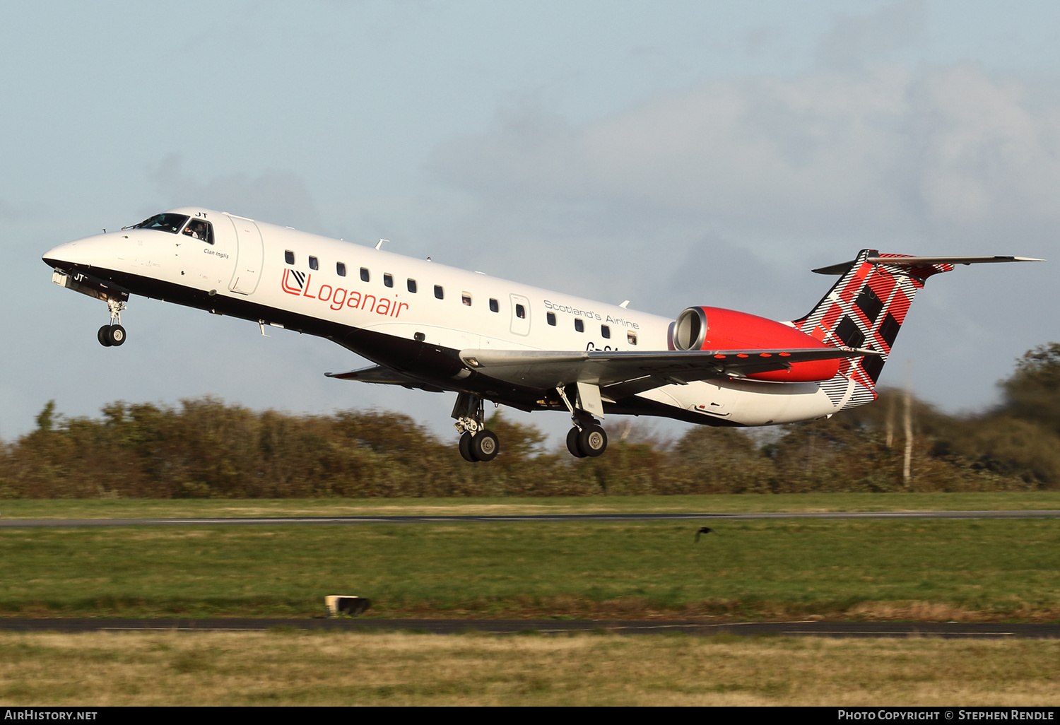 Aircraft Photo of G-SAJT | Embraer ERJ-135ER (EMB-135ER) | Loganair | AirHistory.net #407095