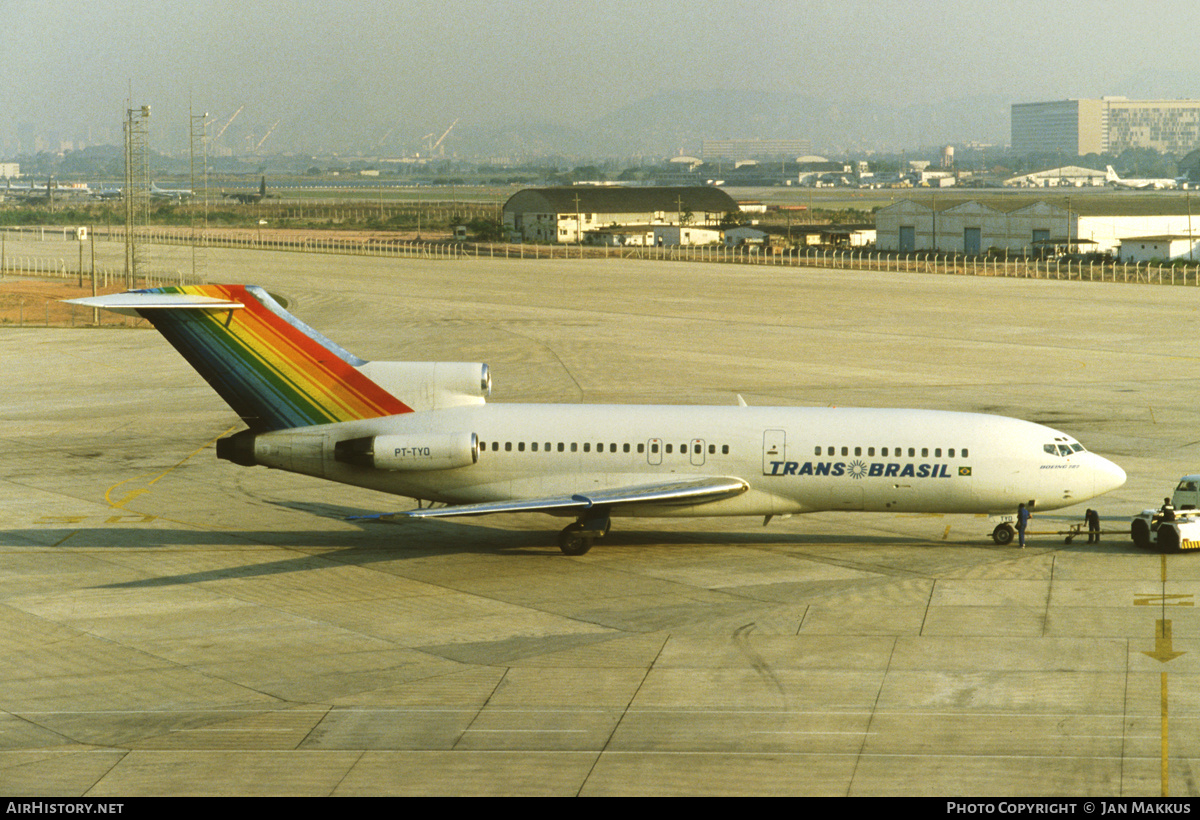 Aircraft Photo of PT-TYO | Boeing 727-27C | TransBrasil | AirHistory.net #407107