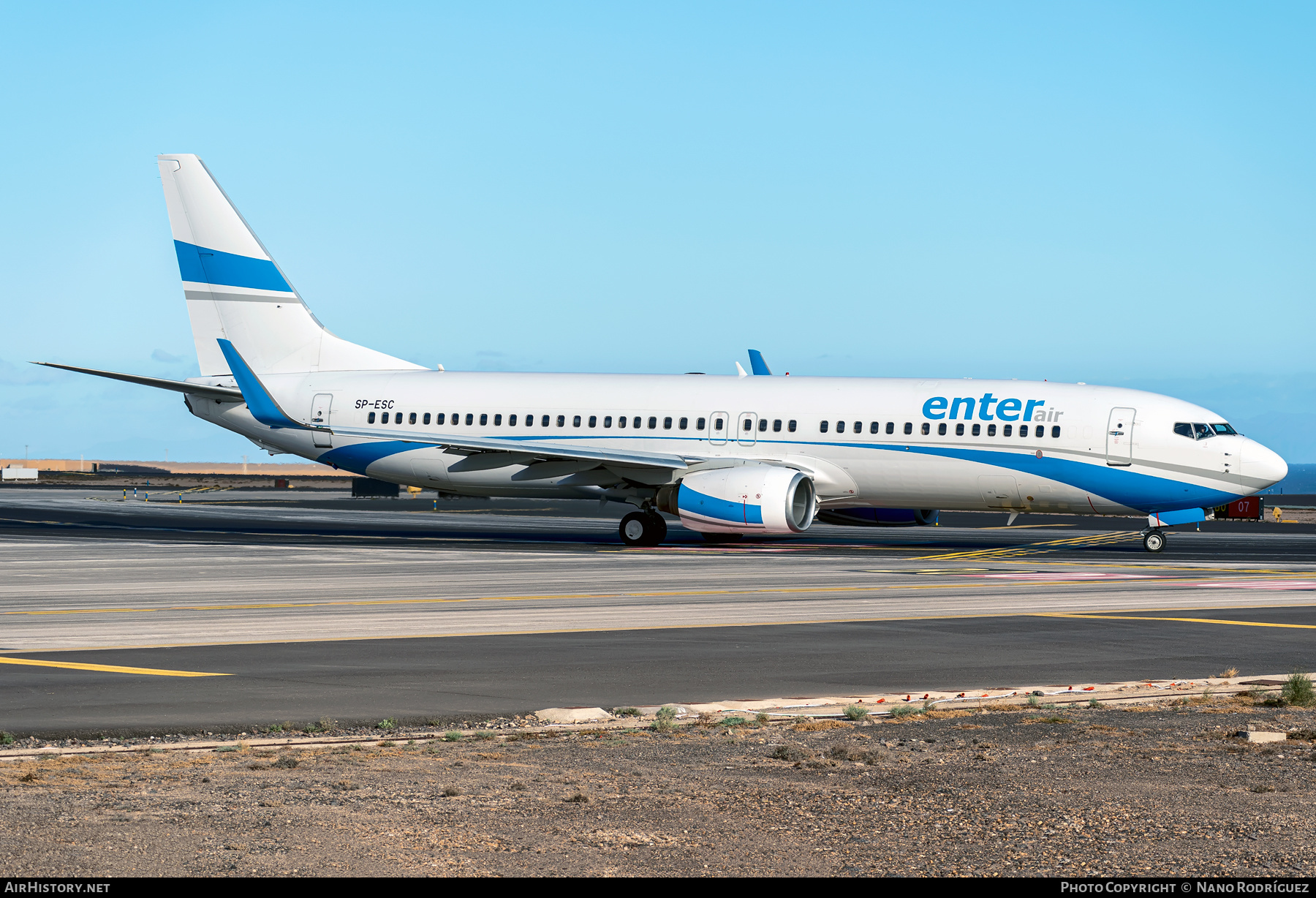 Aircraft Photo of SP-ESC | Boeing 737-8AS | Enter Air | AirHistory.net #407120