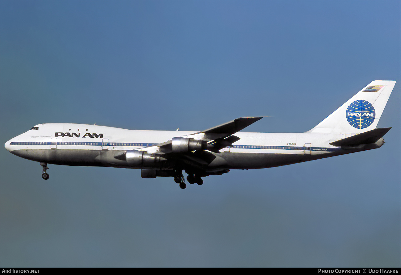 Aircraft Photo of N753PA | Boeing 747-121 | Pan American World Airways - Pan Am | AirHistory.net #407134